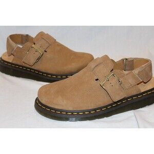 Dr. Martens Tan Leather Mules